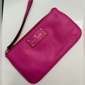 Kate Spade hot pink wristlet